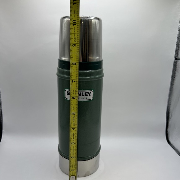 Stanley Thermos Hammertone Green 16‎ Oz Vacuum Bottle Camping - Picture 9 of 10